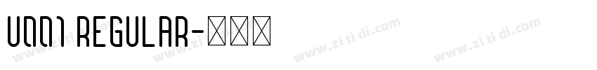 U001 Regular字体转换